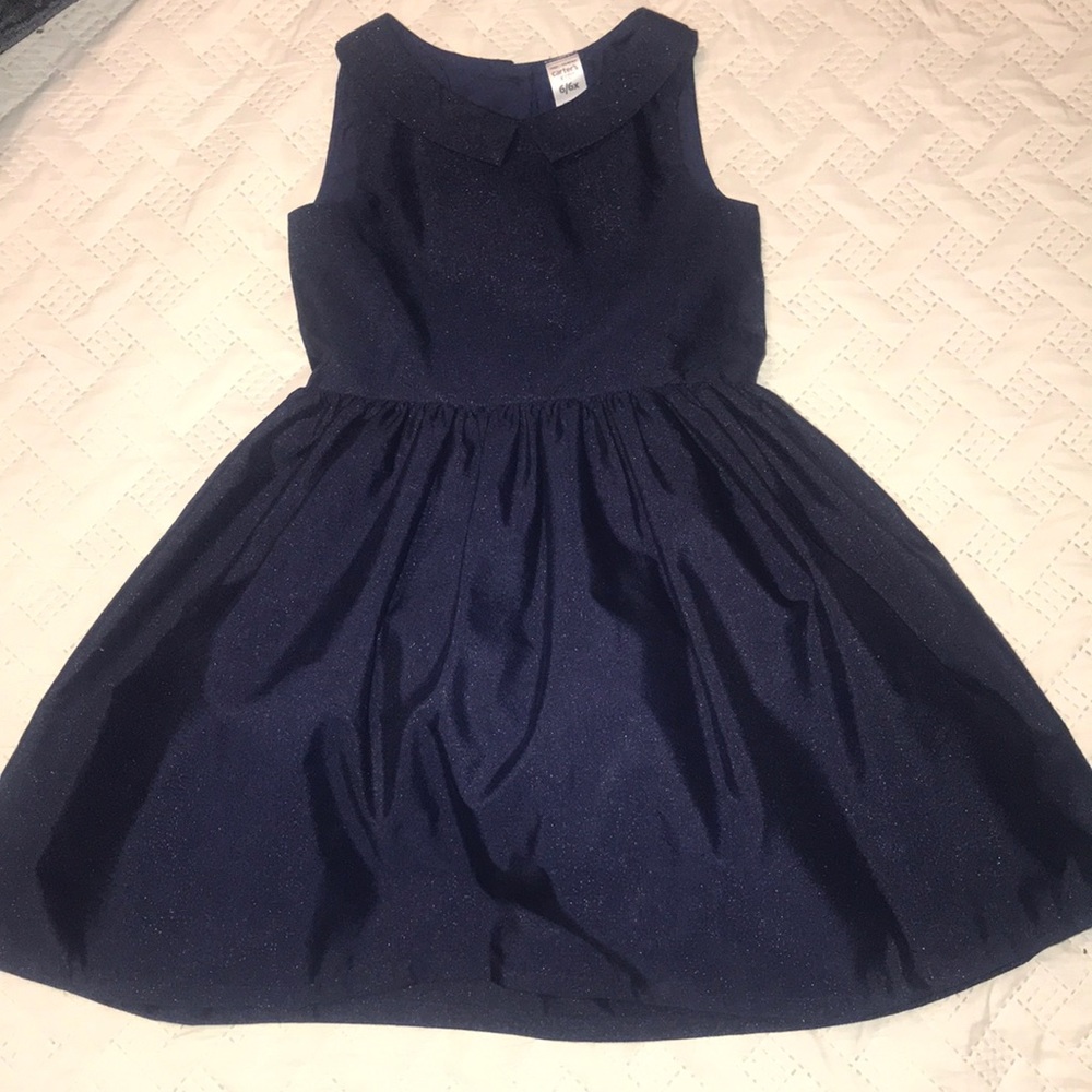 Midnight Blue Shimmer Girl’s Dress